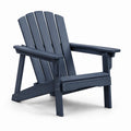 Silla Adirondack de Madera Azul para Exterior