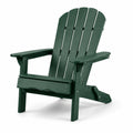 Silla Adirondack de Madera Plástica Verde Exterior